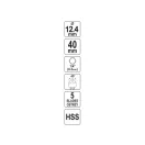 YATO Scufundare conică pentru metal HSS cu prindere de 12,4 mm