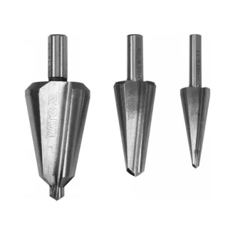 YATO Set burghie trepte 3 piese inox