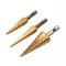 Set de burghie YATO Step din 3 piese nitrură de titan HSS