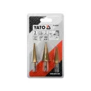 Set de burghie YATO Step din 3 piese nitrură de titan HSS