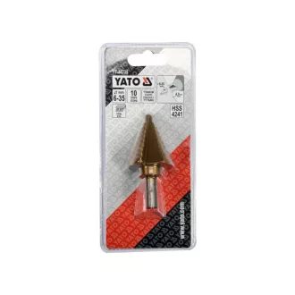 Burghiu pas YATO 6-35 mm 10 trepte HSS nitrura de titan