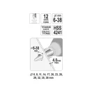 Burghiu pas YATO 6-38 mm 12 trepte HSS nitrura de titan