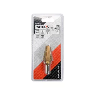 Burghiu pas YATO 14-26 mm 7 trepte HSS nitrura de titan