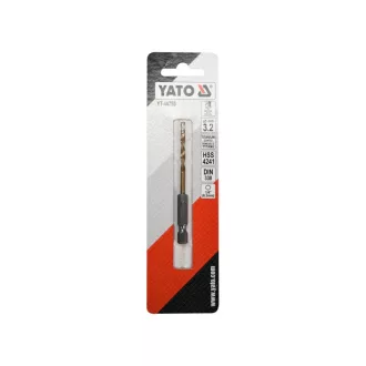   YATO Burghie elicoidale 3,2 x 85/36 mm HSS-TiN cu prindere pe bit