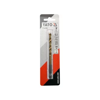   YATO Burghiu elicoidal 6,0 x 113/57 mm HSS-TiN cu prindere bit