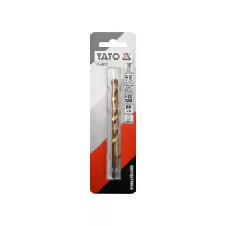   YATO Burghiu cu șurub 7,5 x 109/69 mm HSS-TiN cu prindere tip bit