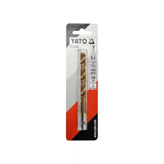 YATO Burghiu elicoidal 8,0 x 117/75 mm HSS-TiN cu bit