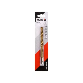   YATO Burghiu cu spirala 11,0 x 142/94 mm HSS-TiN cu prindere de bit