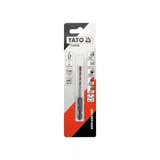   YATO Burghiu universal 3,0 x 85/30 mm cu prindere pentru biți