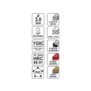 YATO Burghiu universal 3,0 x 85/30 mm cu prindere pentru biți