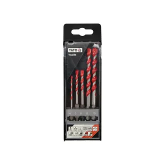   YATO Set universal de burghie 5 bucăți 4-10 mm prindere de bit
