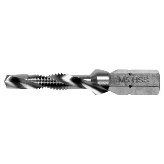   YATO Burghiu combinat pentru mașină, burghiu de găurire M5 cu prindere pentru bit