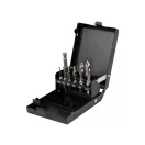 YATO Set de burghie combinate cu mașină de găurit și filetat, 7 piese cu prindere bit (M3-M4-M5-M6-M8-M10)
