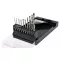 YATO Set burghiu elicoidal cu prindere bit 10 piese 1,5-6 mm HSS 6542