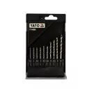 YATO Set burghiu elicoidal cu prindere bit 10 piese 1,5-6 mm HSS 6542