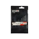 YATO Set burghiu elicoidal cu prindere bit 10 piese 1,5-6 mm HSS 6542