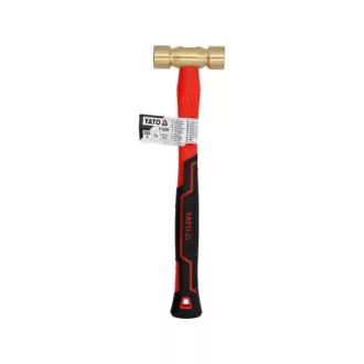 YATO Ciocan de alamă 250 g cu mâner din fibră de sticlă