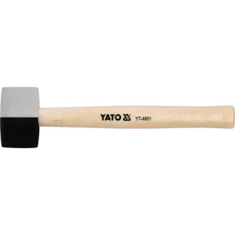YATO ciocan cauciuc 340 g (alb-negru) 49 mm