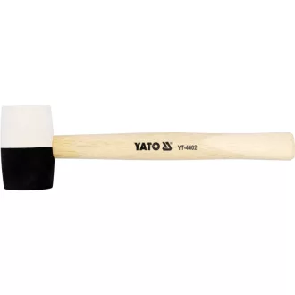 YATO ciocan cauciuc 370 g (alb-negru) 50 mm