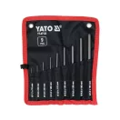 YATO Set poanson cu cap sferic 9 piese