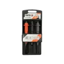 YATO Set de tăiere plată, perforatoare și știfturi 3 părți