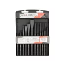 YATO Set de tăiere plată, perforatoare și știfturi 12 bucăți