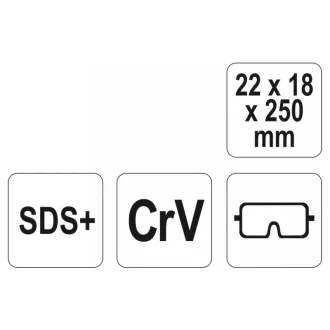 YATO Tijă de canelare 250 mm SDS-Plus