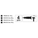 Set fier de călcat YATO Tension 4 piese cu impact