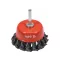 YATO Perie circulară cu ax de 65 mm torsadată
