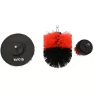 YATO Set de perii din nylon 3 bucăți 5, 8, 10 mm cu prindere pentru bit