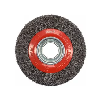 YATO Perie rotativă 150 x 32 mm cu inele de reducție inox