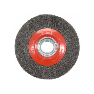 YATO Perie circulară 200 x 32 mm cu inele de reducție inox