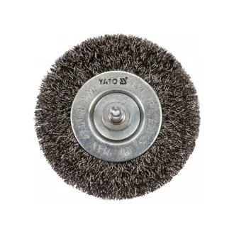 YATO Perie circulară cu ax 75 mm inox