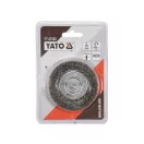 YATO Perie circulară cu ax 75 mm inox