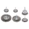 YATO Set de perii cu tija, perii cupe 6 piese inox