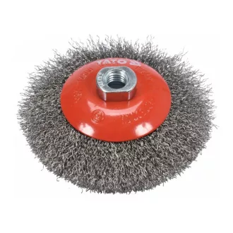 YATO Perie circulară înclinată M14 125 mm inox