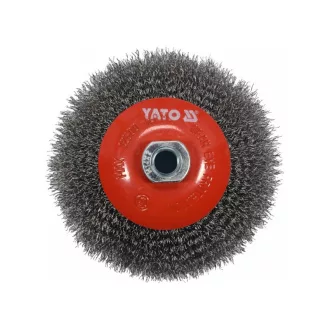 YATO Perie circulară înclinată M14 125 mm inox