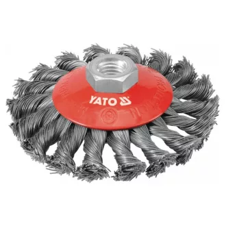 YATO Perie circulară torsionată M14 100 mm oțel