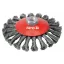 YATO Perie circulară cu filamente torsionate înclinată M14 125 mm inox