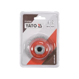 YATO Perie cu formă de cupă M14 65 mm inox