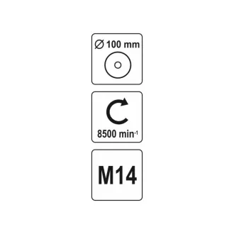 YATO Perie de cupe sârmă torsadată M14 100 mm