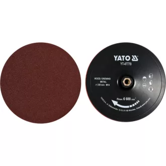   YATO Disc suport cu arici 230 mm M14 + 4 discuri abrazive cu arici (P60, P80, P100, P120)