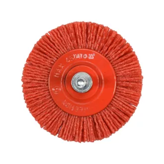 YATO Perie circulară cu ax de 75 mm cu peri de plastic