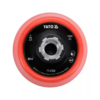 YATO Suport pentru disc abraziv cu prindere velcro 75 mm M14