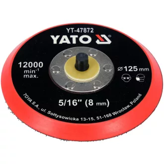 YATO Disc de cauciuc cu arici 125 mm 5/16"