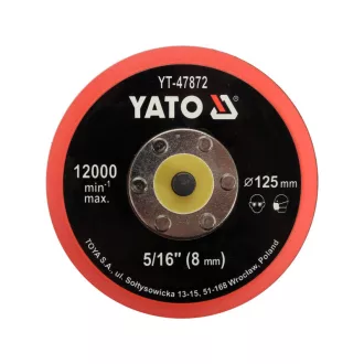 YATO Disc de cauciuc cu arici 125 mm 5/16"
