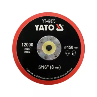 YATO Suport de disc cu prindere velcro 150 mm 5/16"