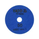 YATO Disc de șlefuit și lustruit cu diamant cu închidere velcro 100 mm / P50 umed/uscat