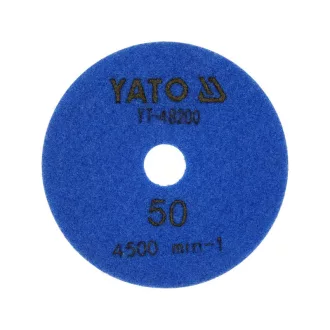   YATO Disc de șlefuit și lustruit cu diamant cu închidere velcro 100 mm / P50 umed/uscat