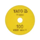 YATO Disc de șlefuit și polisat cu diamant cu prindere cu arici 100 mm / P100 umed/uscat